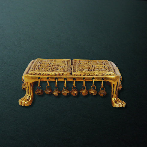 Brass Chowki For God Idol Statue 1.73Kg
